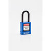 Safety Padlocks - Nylon Encased, Blue, KD - Keyed Differently, Nylon encased Steel, 38.00 mm, 6 Piece / Pack